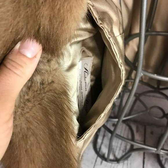 AJ Ugent Autumn Haze Emba Natural Brown Mink Coat - Picture 13 of 16